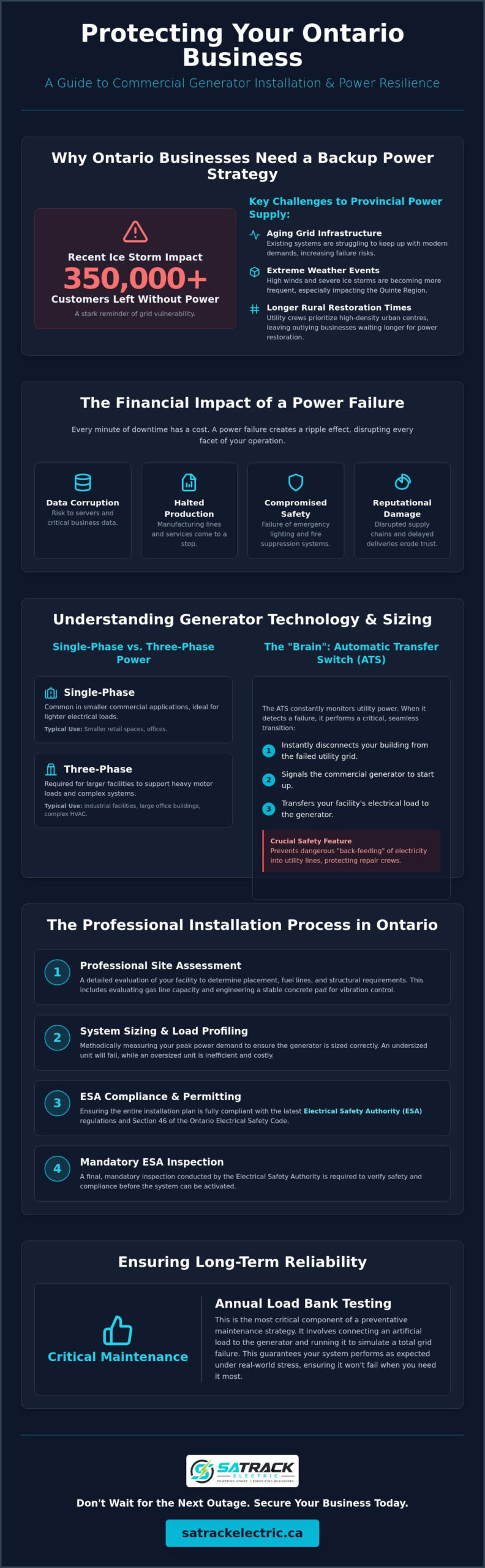 Commercial Generator Installation in Ontario: A Comprehensive Guide for Business Continuity
