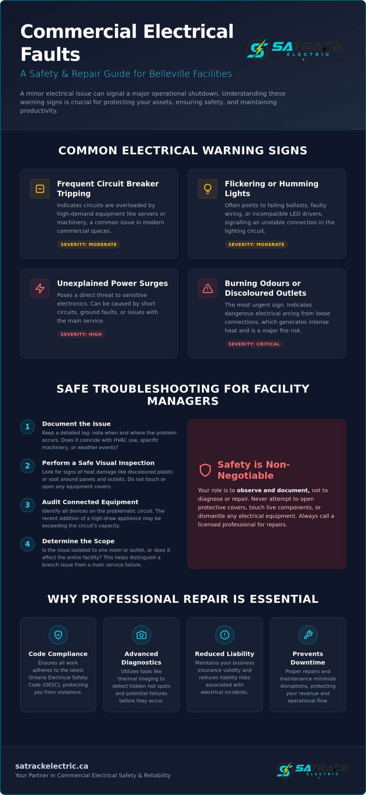 Commercial Electrical Repair in Belleville: The 2026 Guide to Troubleshooting Ontario Facilities