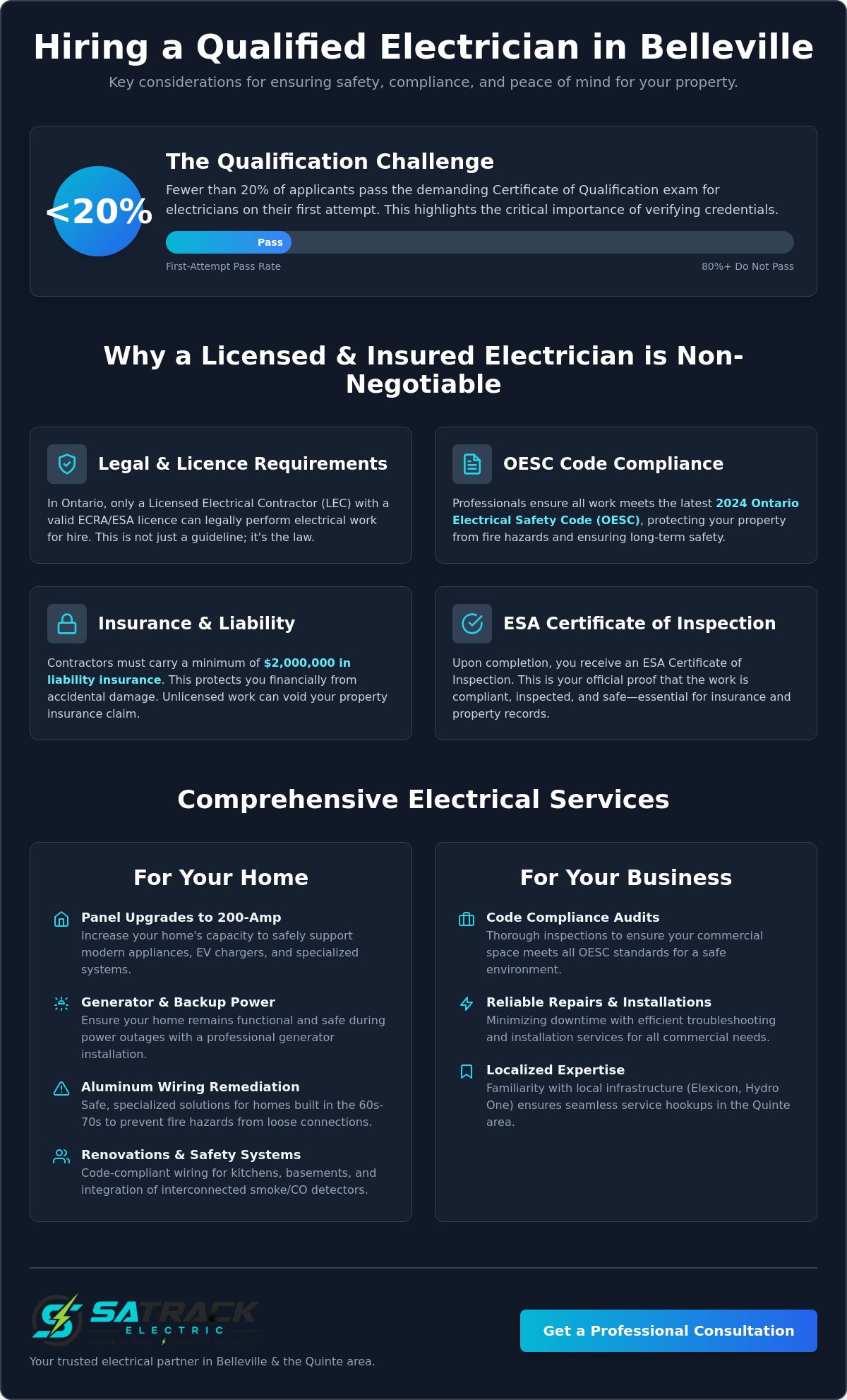 Licensed Electrician in Belleville, Ontario: Professional Electrical Services for 2026
