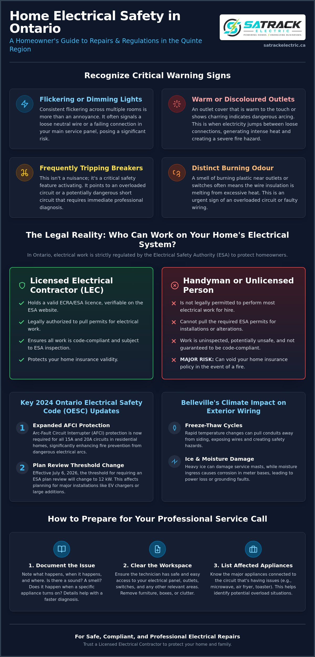 Professional Home Electrical Repairs in Belleville: The 2026 Homeowner’s Reference