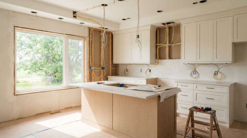 Kitchen Renovation Wiring in Brighton for Circuits and Lighting